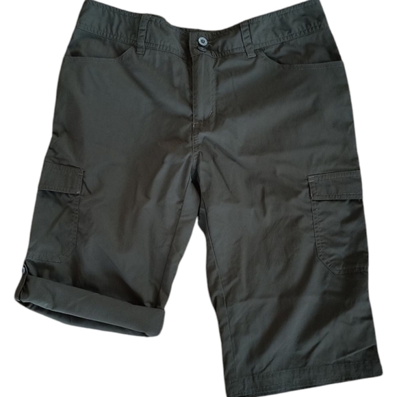 Patagonia Pants - Patagonia Solimar Olive Green Bermuda Cargo Hiking Shorts Size 6